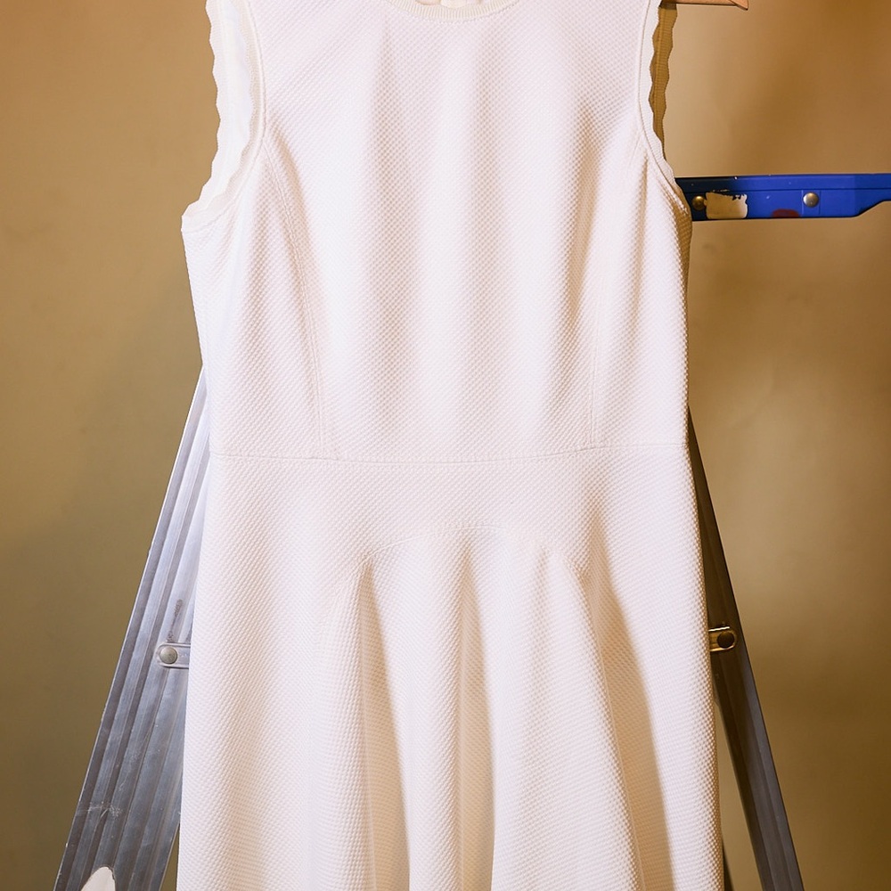 Rebecca Taylor Cream Textured Mini Dress